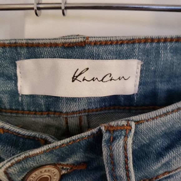 KanCan Skinny Jewel Embellished Highly Distressed Jeans - Picture 8 of 12